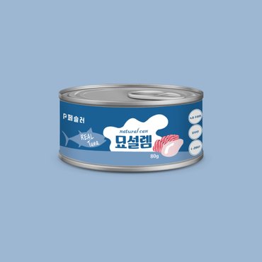 페슬러 묘설렘 내추럴 캔 닭가슴살 참치 80g 고양이 주식 캔