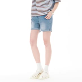 [본사][2color] 여자 롤업 데님 반바지