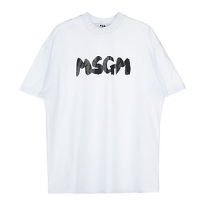 [라벨루쏘] [MSGM] 로고 코튼 반팔 티셔츠 3440MM201 237002 01