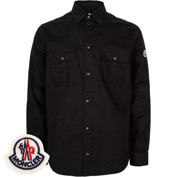 [부산점] 택누락/몽클레어 블랙 로고패치 포켓 셔츠 2F00009 596T7 999