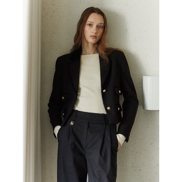 Velvet Embroidered Jacket_Black