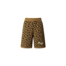 왁 골프 (WWWAA25629BRX)Women Leopard Knit Shorts