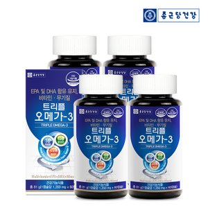 종근당건강 트리플 오메가3 (60캡슐) 4박스