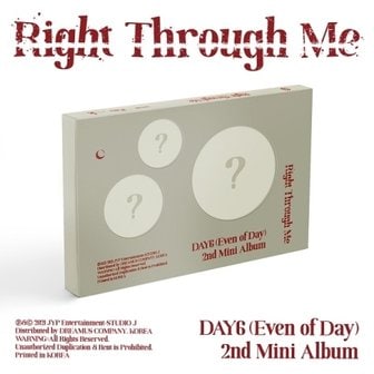 media synnara [CD] [포스터품절] 데이식스 (Even Of Day) - Right Through Me (2Nd 미니앨범) / Day6 (Even Of Day) - Right Through Me (2Nd Mini Album)