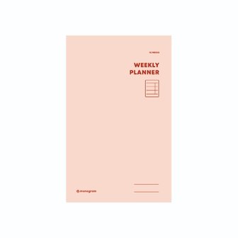  0[꿈드림22]모노그램 monogram 위클리 플래너 weekly planner 16주 Carnival Pink 2.8 MG-47