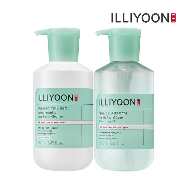 젠틀 딥 페이셜 세트 (클렌저 + 클렌징 오일)