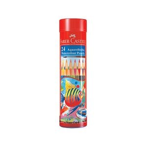 파버카스텔 일반 수채 색연필 24색 라운드 틴케이스