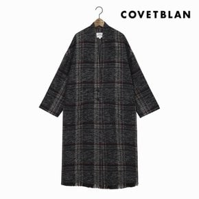 [COVETBLAN] 여성 체크 로브 코트(V198MCT211W)