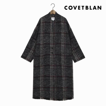 코벳블랑 [COVETBLAN] 여성 체크 로브 코트(V198MCT211W)