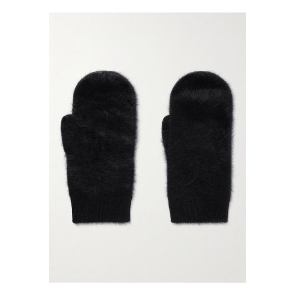 브러시드 캐시미어 벙어리장갑 블랙 46376663162904542