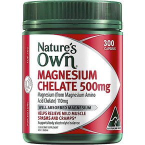 네이쳐스온 마그네슘 킬레이트 500mg Natures Own Magnesium Chelate 300캡슐