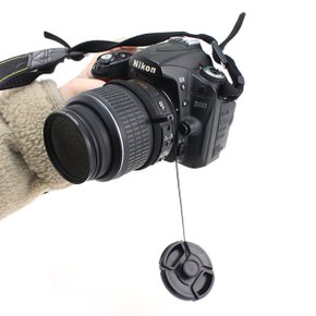 DSLR 카메라 렌즈캡 홀더 스트랩 미러리스 니콘 소니 호환