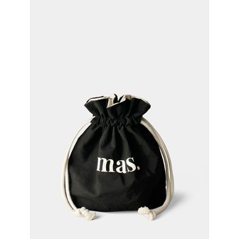 마스마룰즈 2 way string bag _ Black