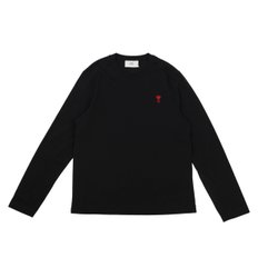 ami 하트 로고 크루넥 티셔츠 UTS205 726 001 (BLACK)