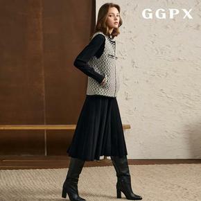 (최초가79,900원) GGPX 트위드 베스트 세트 3종(베스트+풀오버+스커트)