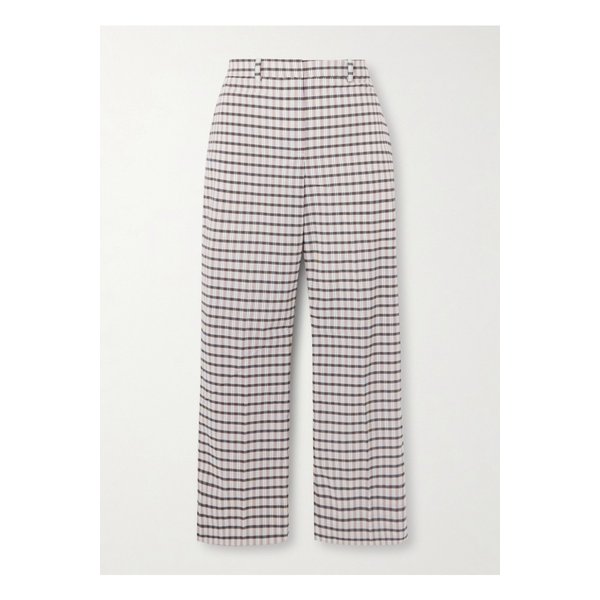 체크 캔버스 스트레이트 골프 팬츠 멀티컬러 46376663162992386