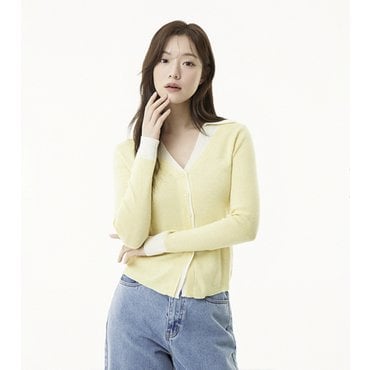 플라스틱아일랜드 카라레이어드 가디건 (PR2KG331)