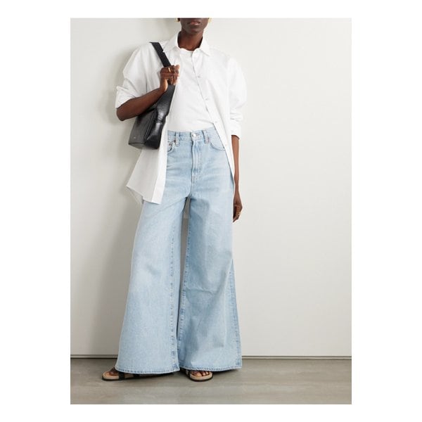 놀란 하이라이즈 와이드 진 라이트 데님 1647597332884235