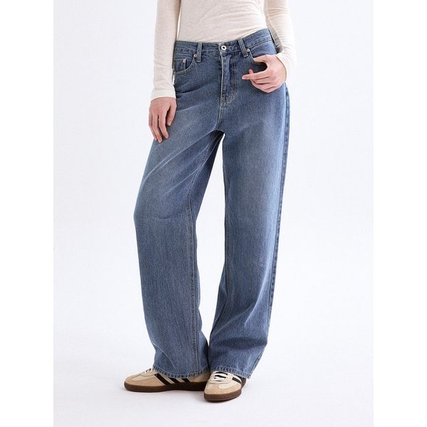 Urban basic denim pants blue