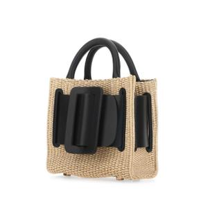 [보위] Handbag BOBBY18RAFFIA BLKNAT Beige o Tan