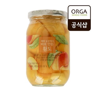 풀무원 [올가] 재배 농장에서 바로 만든 황도 복숭아 (450g)X1개