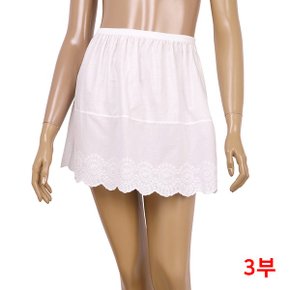 CN TN 아사면 3부 속치마 순면 반슬립 자수EDGE_P320375587