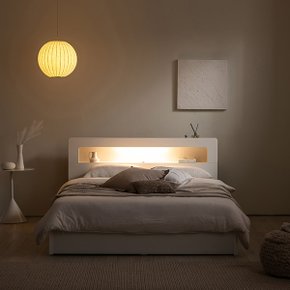 [비밀특가]SAMICK엔느 LED 평상형 침대(매트제외-퀸)