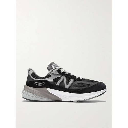 [해외배송]  NEW BALANCE MADE 인 USA 990 V6 레더 스웨이드 & 메쉬 스니커즈 B0080473458