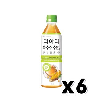  더하다 옥수수수염차 플러스 페트음료 500ml x 6개