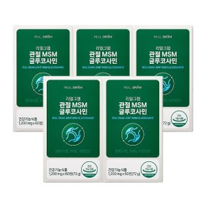 관절 MSM 글루코사민 1,200mg x 60정 (72g) 5박스