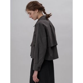 Row cotton jacket (charcoal)