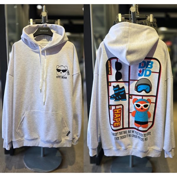 [시흥점] 부클 선글라스 하입베어 오버핏 후드티 (남여공용) /JGET30904LG