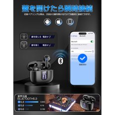 2024 Bluetooth [ Bluetooth5.3 & LED ] ENC 50 Type-C IPX7 iPhoneAndroid 신형 모델 이어폰