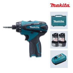 DF030DWE 10.8V 1.5Ah 배터리x2팩 충전드라이버드릴세트 충전드릴 6.35mm 슬리브척