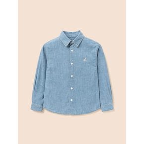 [5% 할인][빈폴키즈] [Essential] 데님 셔츠  스카이 블루 BI6864UE1Q