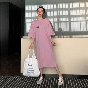 레터링 원피스 원피스티 여름 홈웨어 실내복 s-11 (8363953)