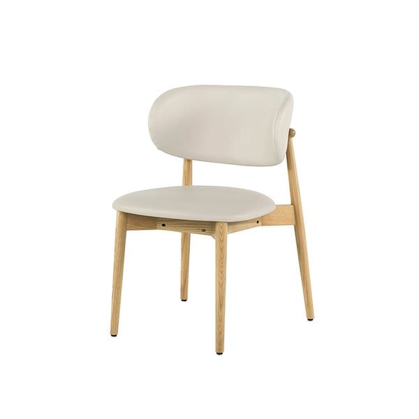 [비밀혜택가]포멜로 가죽체어_내추럴