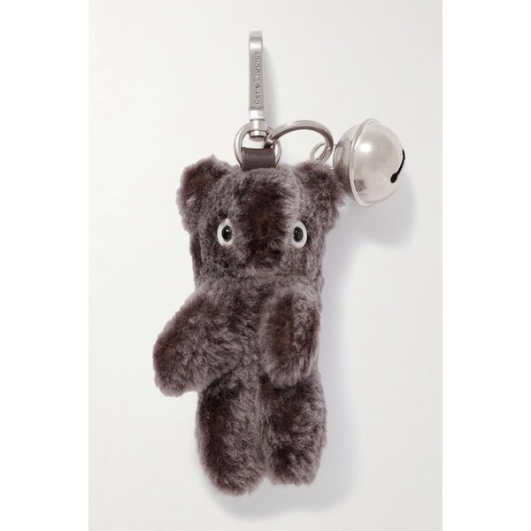 실버톤 가죽 트리밍 시어링 키체인 46376663162904437