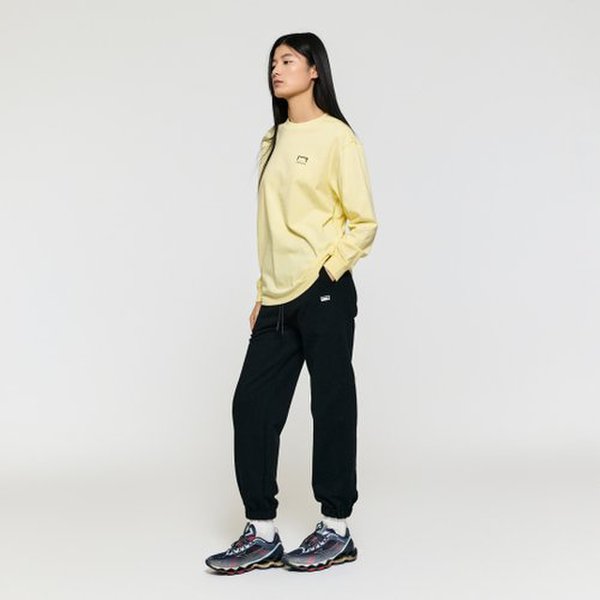 [여주점] GRAFFITI LOGO LONG SLEEVE-LIGHT YELLOW