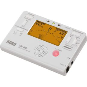 코르그 튜너 메트로놈 겸용 박자기 브라스 밴드 오케스트라 화이트 KORG TM-60 WH 일본 정규품