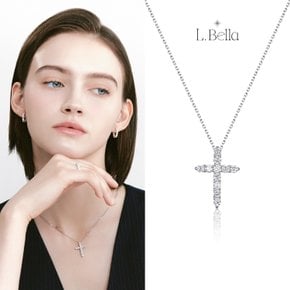 14k/18k 크로스 랩다이아몬드 L 목걸이(LN3021W)