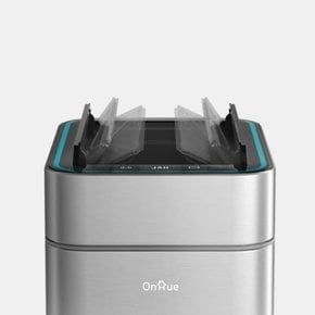온휴 스마트 자동 센서 네온 휴지통 OHTC-20S 20리터 저소음 쓰레기통 종량제 자동개폐 동작감지