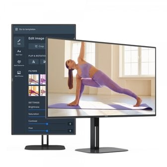  알파스캔 AOC U27V5 4K UHD USB-C 프리싱크 높낮이 무결점