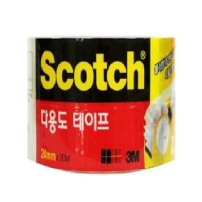 3M 스카치 다용도테이프(리필) 24mmx20M 지관 3인치 2개입 508