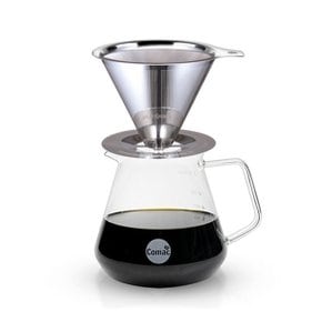 스텐 이중망 드리퍼/유리서버 드립세트 600ml (SF2/G8)