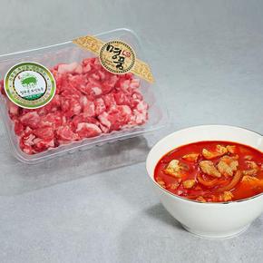 보성 녹돈 찌개용 고기 400g 한돈 돼지고기 찌개용 돼지고기 녹차먹인돼지 방목 (S33508094)