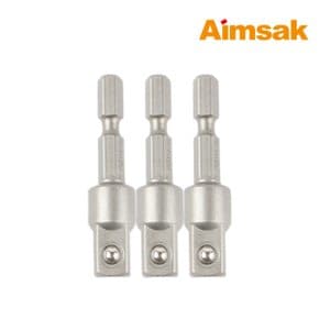 ASA38-3P 렌치 소켓 어댑터 세트 9.52mm 3개입