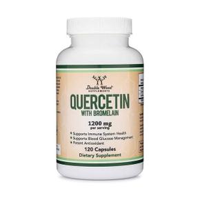 미국직구 Double Wood 더블우드 퀘르세틴 브로멜라인 1200mg 120캡슐 Quercetin with Bromelain