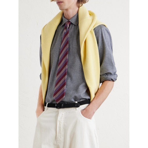 샤르베 2.7cm 가죽 트리밍 우븐 코드 벨트 46376663162935863