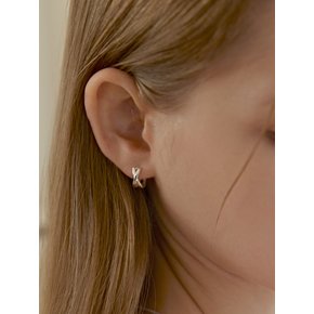 [진주귀걸이 2종 증정] Two-line one-touch earring(S/M)
